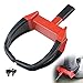 Produktbild KAIRAY Hochleistung Auto Van Caravan Radklemmenschloss Klauenstil Parkkralle Universal-Radkralle Autokralle Radschloss für Reifen bis 10" / 254 mm Schwarz / Rot mit 2 Schlüsseln
