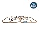 Little Dutch 4487 Holz Eisenbahn mit Schienen Starter Set XXL