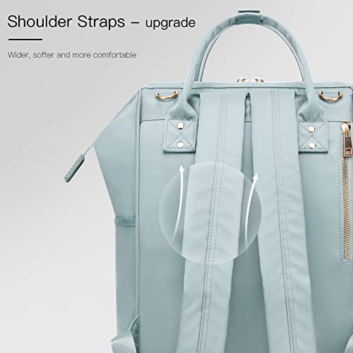 HaloVa-Diaper-Bag-Multi-Functional-Portable-Travel-Backpack-Nappy-Bags-for-Baby-Care-Water-Resistant-Large-Capacity-Stylish-and-Durable-Leather-Tag-Dark-Blue