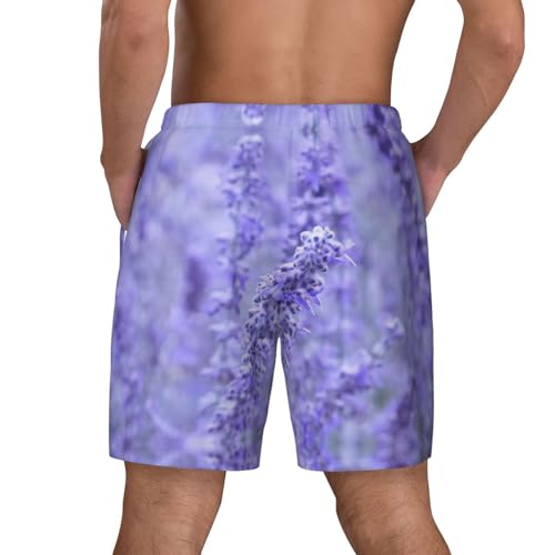 Maillot de bain violet homme avec doublure compression short de plage séchage rapide