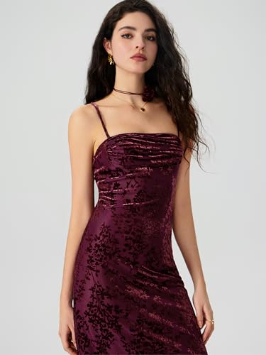 CIDER Mesh Ruched Square Neck Floral Maxi Dress4