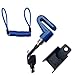 Produktbild EDCV Small Moto Motorrad Sicherheit Fahrrad Sicherheitsbremsschloss Diebstahlsicherung Fahrradbremse Scheibenschloss Für Motorrad Roller Rad Reifenschloss, Blau und Seil