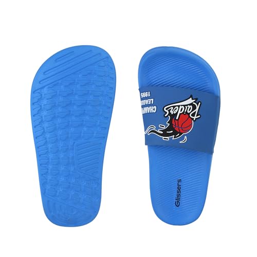Image of Basketball Open-Toe Comfortable Kids Flip-Flops Slippers Stylish Slides and Soft Chappals for Boys and Girls Footwear