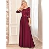 Descubre la mejor manicura y pedicura de LugoPulsa aqui 👈🏼 y pide cita Ever-Pretty-Vestidos-de-Fiesta-Encaje-Gasa-Cuello-Redondo-Manga-34-Corte-Imperio-A-linea-para-Mujer-07412