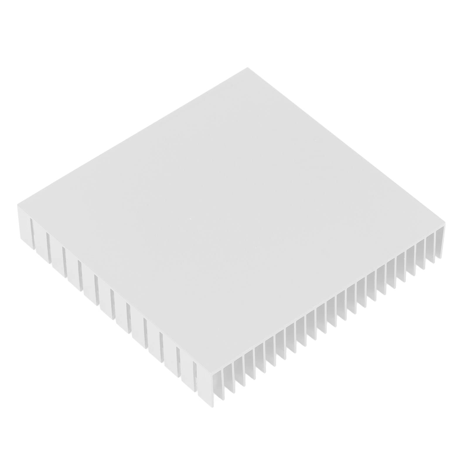 Moduł radiatora, 120 mm x 120 mm x 20 mm, uniwersalny radiator aluminiowy o wysokiej wydajności do płytki drukowanej do tranzystorów (biały)