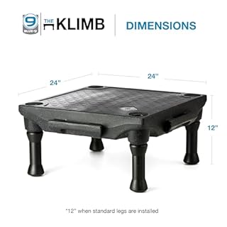 Blue-9 Pet Products KLIMB Dog Training Platform and Agility System, Durable and Portable for Indoor or Outdoor Use, Made in The USA, Blue