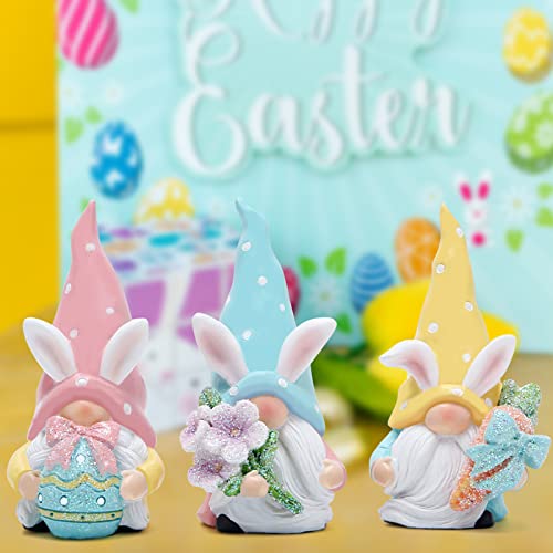 Hodao-3-PCS-Easter-Gnomes-Decor-Resin-Bunny-Handmade-Spring-GnomesElf-Gifts-for-KidsWomenMen-Home-Party-Decorations Hodao 3 PCS Easter Gnomes Decor Resin Bunny Handmade Spring GnomesElf Gifts for KidsWomenMen Home Party Decorations