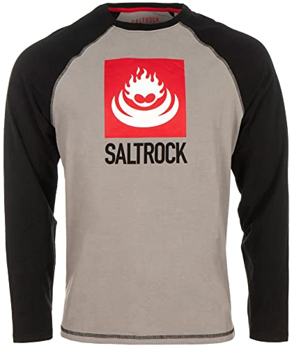 Saltrock Flame - Pigiama da uomo, a maniche lunghe, colore nero, per uomo, Nero , XXL