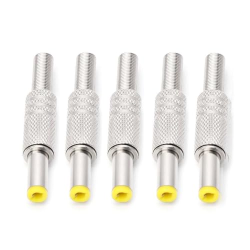 Conector macho 5.5x2.5mm metálico 5 piezas miniatura 1