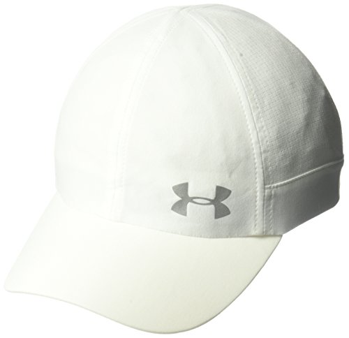 Under Armour Women's Threadborne Fly by Cap, White (100)/Silver, One Size Fits All