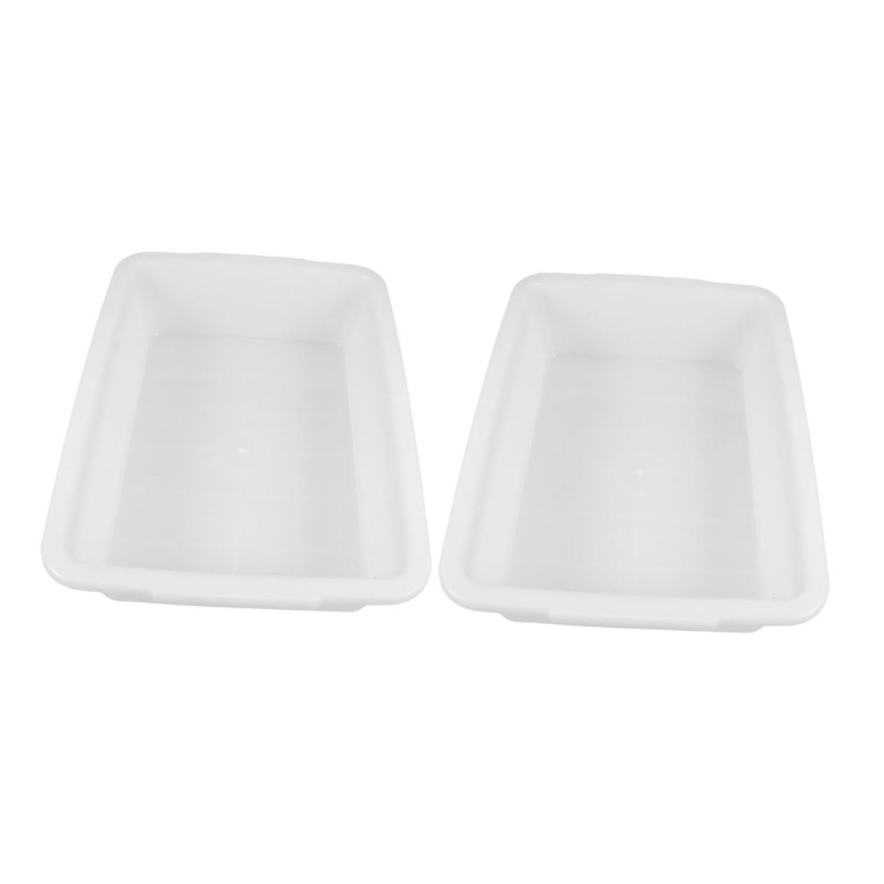 PRETYZOOM 2pcs Rectangular Plastic Lab Tray Leak Organizer for Chemical Reagents Educational Use Versatile Storage for Laboratory Supplies