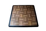 Big Floors 3X3RESHICKORY Interlocking Lightweight Plastic Modular Dance Floor Kit (3' x 3'), Hickory, 21 Piece