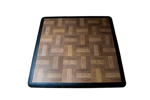 Big Floors 3X3RESHICKORY Interlocking Lightweight Plastic Modular Dance Floor Kit