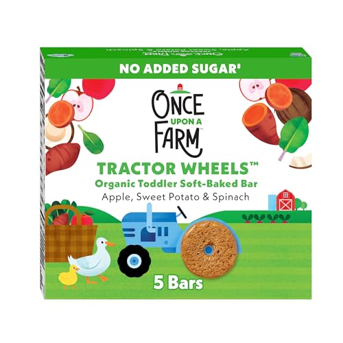 Once Upon a Farm Tractor Wheel Bar, Apple, Sweet Potato & Spinach