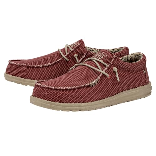 Image of HEYDUDE Men's Wally Linen | Men's Loafers | Men's Slip On Shoes | Comfortable & Light-Weight