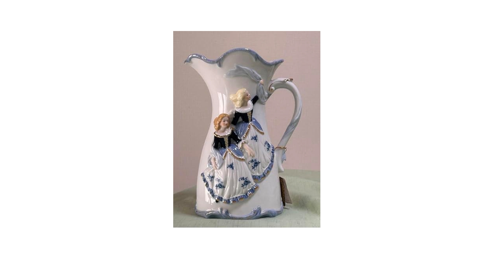 きいろ☆ドマン☆花瓶置物☆大きめ水差し☆陶器製美術品☆コレクション きいろ☆ドマン☆花瓶置物☆大きめ水差し☆陶器製美術品