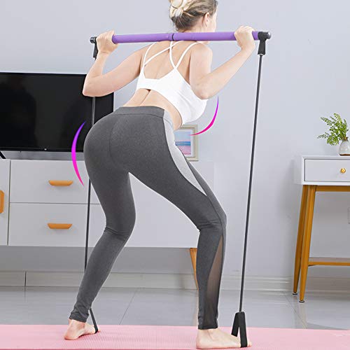 Pilates Rods, Andoer Equipamento de ioga Fitness Sports Pilates Hastes de uso doméstico Corda de ema