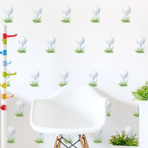 Golf Wall Decals | Peel-And-Stick Sports Stickers For Kids' Rooms, Boys' Bedrooms, Playrooms, And Baby Nurseries | Golf Themed Wall Art Decor