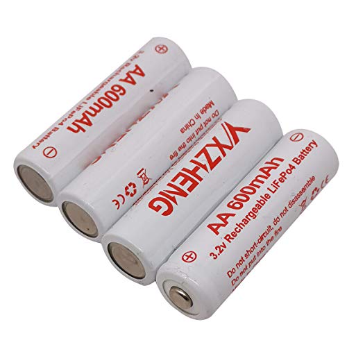 3.2V AA LiFePO4 Rechargeable Battery replacment Batteries for 1.5v 1.2v AA Batteries (4pcs AA Batteries)