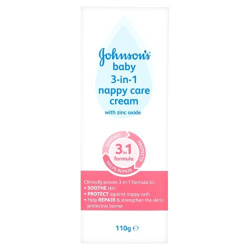 Johnsons Baby 3 in 1 Nappy Care Cream 110g
