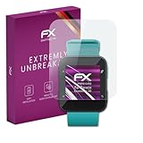 atFoliX Glasfolie kompatibel mit Garmin Forerunner 30 Panzerfolie, 9H Hybrid-Glass FX Schutzpanzer Folie