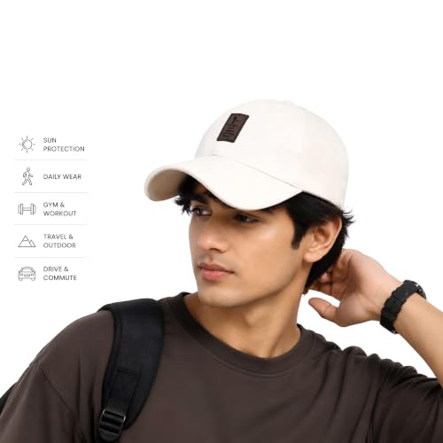 Image of Cap for Men Women Topi Unisex Head Branded Boy's Girl's Caps Adjustable Strap Summer Sports Cricket Gym Dance Cotton Free Size
