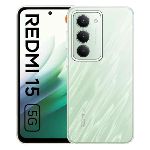 Image of COVERBLACK Flexible Rubber Case Back Cover Compatible for Mi Redmi 15 5G (2025) - Transparent