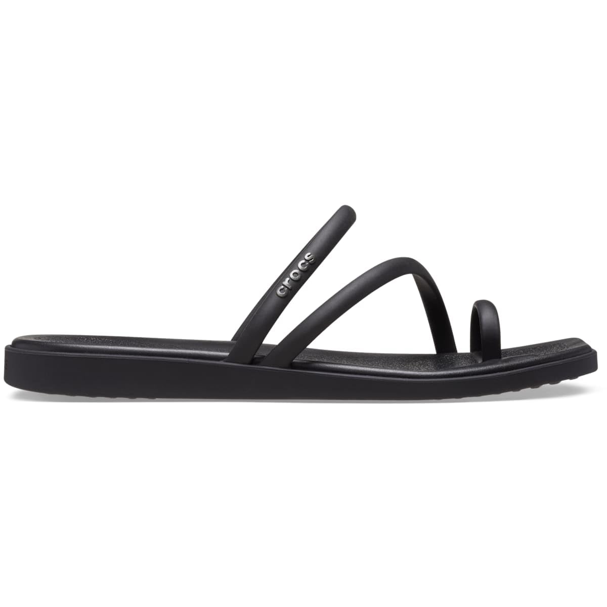 Crocs Miami Toe Loop Sandali Donna, Nero, 41/​42 EU