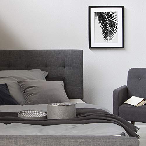 Homestyle4u-1883-Polsterbett-140-x-200-cm-Bettgestell-Mit-Lattenrost-Rueckenlehne-2-Schubladen-Anthrazit