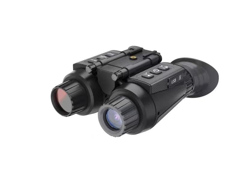 Binoculars for Adults Digital Night Vision Binoculars High Powered Armored Binocular, Large View,Clear Low Light Vision at Night IP 54 Waterproof Binoculars for Bird Watching Hunting Stargazing