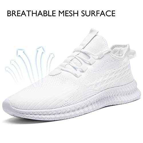 Image of Mens Running Tennis Casual Walking Shoes Fashion Athletic Gym Sports Sneakers for Men Breathable Lightweight Comfortable Shoes