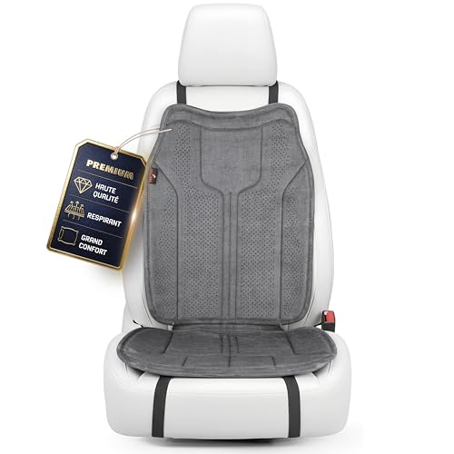 Walser Coussin Premium Voiture Nubo, 1 Protection Anthracite, Housse Avant Haute Qualite Aspect Alcantara, Protection pour Position Avant