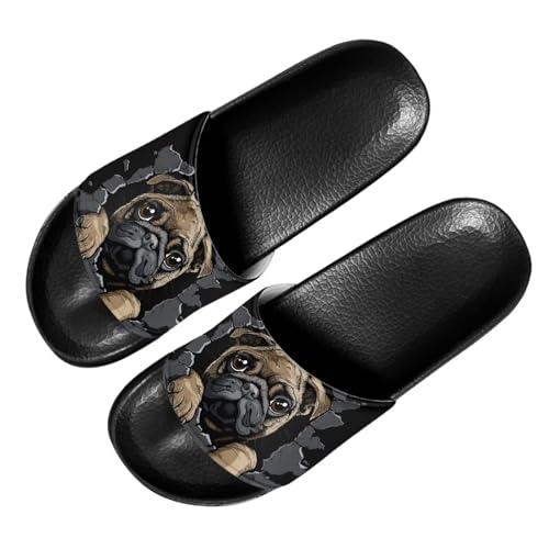 Forchrinse Sunflower Bee Womens Sandals Causal Slide Sandals Lightweight Slip on Shower Slippers House Beach Slides