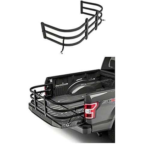 TKMAUTO Black Aluminum Truck Bed Extender for 2004-2022 Chevrolet Colorado & 2004-2022 GMC Canyon & 2012-2022 Nissan Frontier &2011-2023 Ford Ranger &2022-2023 Ford Maverick Cover