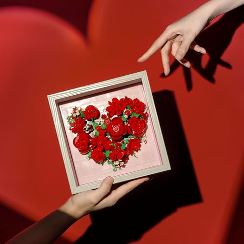 Red Rose Building Blocks, Building Blocks for Adults, Red Roses...