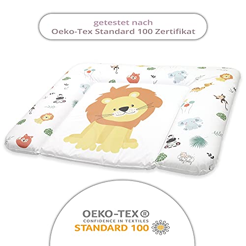 Aankleedkussen, babycommode 70 x 50 cm - zacht aankleedmat waterdicht aankleedkussen Safari-Motief - Image 4