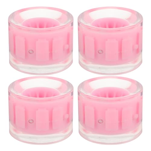 Alipis Ruedas cruiser para patineta PU rosa 4 piezas con grande para uso en parques y espacios interiores