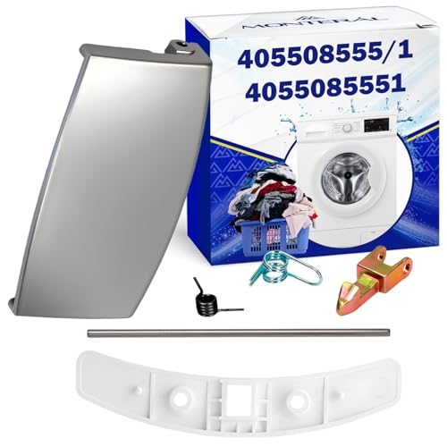 Tirador de Puerta para Lavadora en Kit con Código Original 405508555/1 4055085551 para Electrolux para AEG para Zanussi - Garantía de 10 Años - MONTERAL