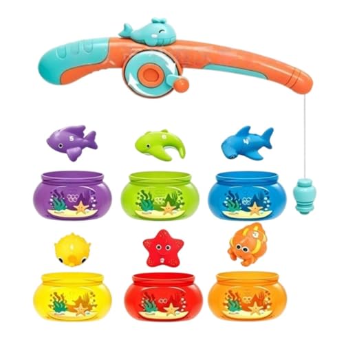 Jeu de pêche magnétique pour animer le bain et la piscine de bébé