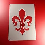  Schablone Fleur de Lis Lilie Ornament - BE32