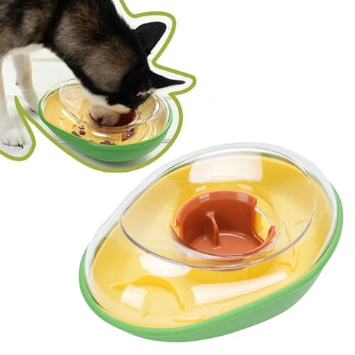 Gonetre Avocado Pet Feeder Slow Feeder Dog Bowl Premium Plastik Dauerhafter Haustiernahrungspender für Katzen und Hunde Heimküche