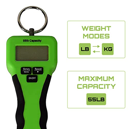 Tackle Hd Digital Fish Scale With Fish Gripper And Weight Logging Function, Water Resistant Fishing Scale For Tournament, Digital Hanging Scale For Ice, Freshwater, Or Saltwater Fishing #TOP1