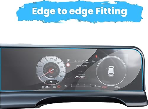 RGY Screen Guard For KIA SELTOS FACELIFT FULL SCREEN - Clear (Kia Seltos Facelift + AC Ven)