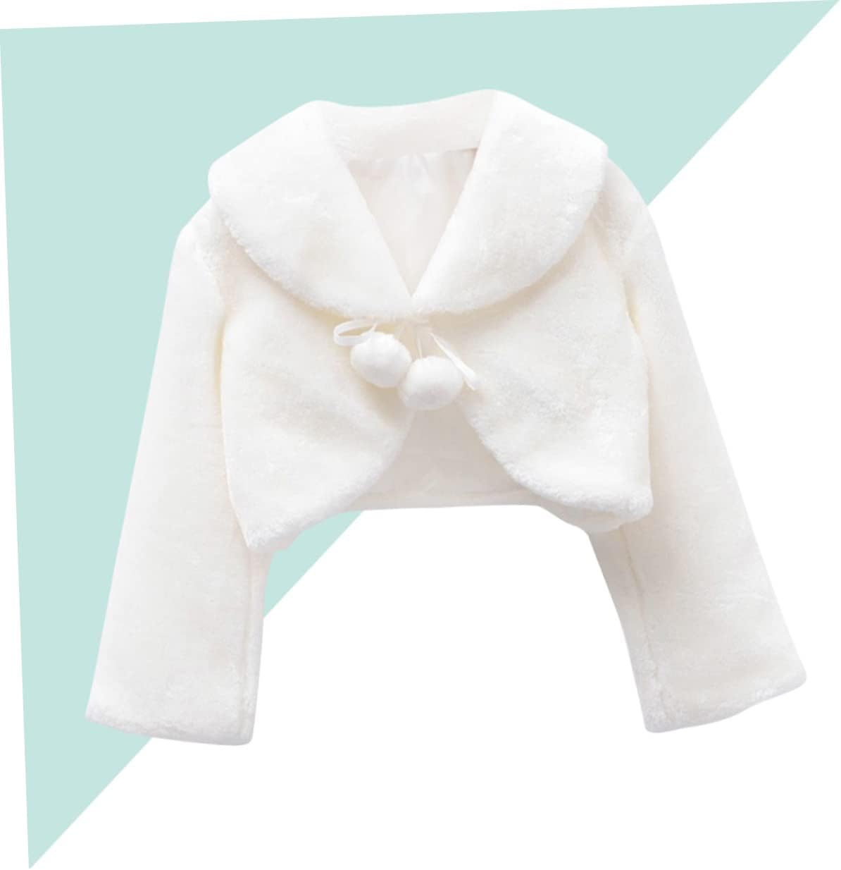 VANZACK Flower Children Winter Tippet Boys and Girls Costumes Plush Shawl Jacket Girls Dress Coat