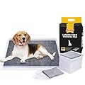 Dono Pet Training Pads Carbon Puppy Pee Wee Toilet Trainer Pads Super Absorbent Deodorizing Heavy Duty Dog Pads Medium 50-Count