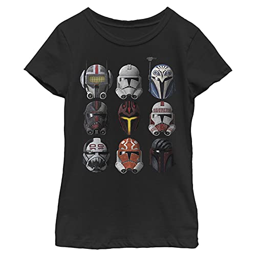 T-shirt Star Wars filles Clone Helmets le cadeau parfait pour anniversaire