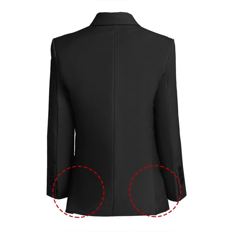 Image of Visaccy Boys Suit Jacket Toddler Formal Blazer Slim Fit Sport Coat for Kids