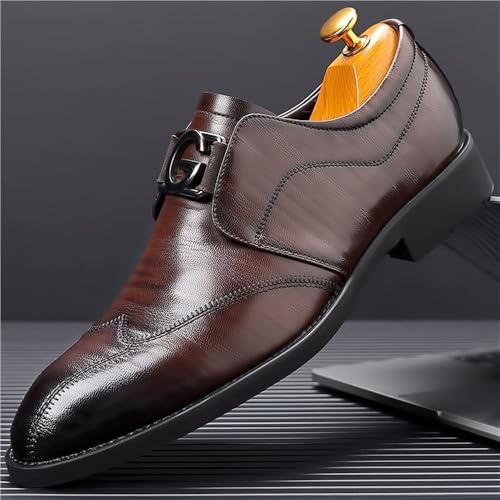 Men's Genuine Leather Slip-On Loafers Business Casual Dress Shoes Comfortable Versatile Shoes for Men2