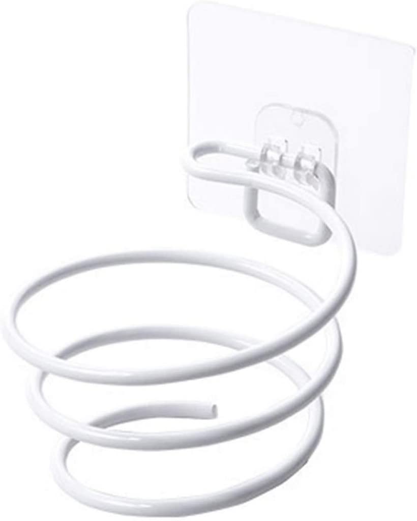 Dhvsam Metal Wall-Mounted Hair Dryer Rack with Hook hairdryer Holder Suction for Wall Shelf Rack Stand Bathroom Accessories (White) (B09HNVB4G7) Amazon Price History, Amazon Price Tracker