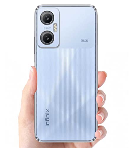 Image of Soft Silicone TPU Flexible Back Cover Compatible with Infinix Hot 20 5G and Screen Guard